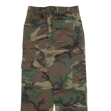 Camo Cargo Mens Trousers Green Regular Straight W27 L26