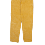 Womens Corduroy Trousers Orange Slim Straight W26 L32