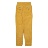 Womens Corduroy Trousers Orange Slim Straight W26 L32