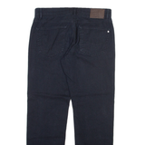 PIERRE CARDIN Mens Trousers Black Regular Straight W32 L29