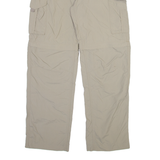 COLUMBIA Detachable Legs Mens Trousers Beige Regular Straight Nylon W31 L30