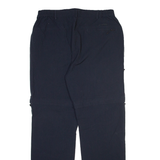 Detachable Legs Mens Trousers Black Regular Straight W31 L30