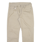 LEVI'S 514 Mens Trousers Beige Regular Straight W34 L30