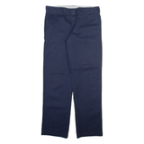 DICKIES Mens Trousers Blue Slim Straight W32 L32