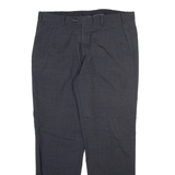Mens Trousers Grey Regular Straight W32 L28