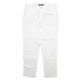 POLO RALPH LAUREN Womens Trousers White Regular Tapered W31 L27