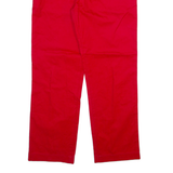 LACOSTE Mens Trousers Red Regular Straight W32 L28