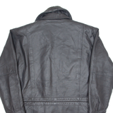 Sherpa Lined Mens Jacket Black Leather M