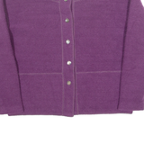 SUGAR Womens Jacket Purple Wool 90s M