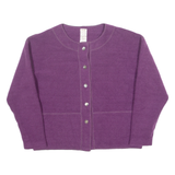 SUGAR Womens Jacket Purple Wool 90s M