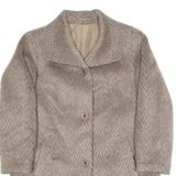 RENE SCHAAD Womens Overcoat Coat Grey 90s L