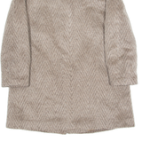 RENE SCHAAD Womens Overcoat Coat Grey 90s L