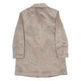 RENE SCHAAD Womens Overcoat Coat Grey 90s L