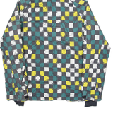 BELOW ZERO Mens Ski Coat Green Hooded Check S