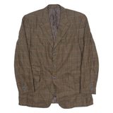 RITEX Mens Blazer Jacket Brown Wool 90s Check M