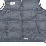 UMBRO Insulated Mens Puffer Gilet Grey L