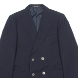 Mens Blazer Jacket Blue Wool 90s M