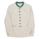 STEINBOCK Womens Blazer Jacket Beige 90s S