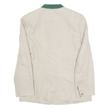 STEINBOCK Womens Blazer Jacket Beige 90s S
