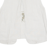 IMPERIAL LANDHAUS Womens Gilet Cream Linen 90s L
