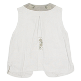 IMPERIAL LANDHAUS Womens Gilet Cream Linen 90s L