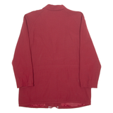 HEXAGON Womens Blazer Jacket Red Wool 90s M