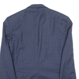 HUGO BOSS Slim Fit Mens Blazer Jacket Blue Wool 90s Check L