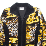 MISS ULRIKE Womens Jacket Black Velvet 90s Crazy Pattern M