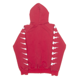 ADIDAS Boys Red Hoodie Full Zip L
