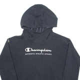CHAMPION Cropped Womens Black Hoodie S