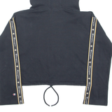 CHAMPION Cropped Womens Black Hoodie S