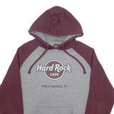 HARD ROCK CAFE Mens Maroon Hoodie M