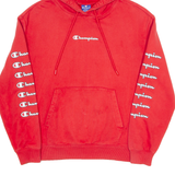 CHAMPION Mens Red Hoodie S