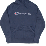 CHAMPION Mens Blue Hoodie M