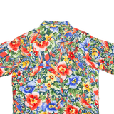 JOE KEALOHA'S Mens Hawaiian Shirt Red Floral S
