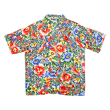 JOE KEALOHA'S Mens Hawaiian Shirt Red Floral S