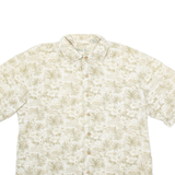 BATIK BAY Mens Hawaiian Shirt Beige Floral L