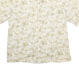 BATIK BAY Mens Hawaiian Shirt Beige Floral L