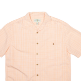 ISLAND SHORES Mens Shirt Pink Check L