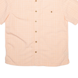 ISLAND SHORES Mens Shirt Pink Check L