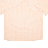 ISLAND SHORES Mens Shirt Pink Check L