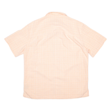 ISLAND SHORES Mens Shirt Pink Check L