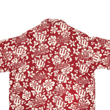 TREEFORT Mens Hawaiian Shirt Red Crazy Pattern 2XL