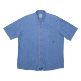 DICKIES Mens Plain Shirt Blue 2XL