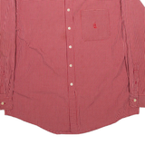 NAUTICA Mens Shirt Red Check Long Sleeve L