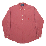 NAUTICA Mens Shirt Red Check Long Sleeve L