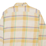 LEVI'S Mens Shirt Beige Check Long Sleeve L