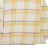 LEVI'S Mens Shirt Beige Check Long Sleeve L