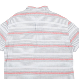 TOMMY HILFIGER Mens Shirt Grey Striped 2XL