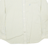 NAUTICA Mens Shirt Yellow Check Long Sleeve XL